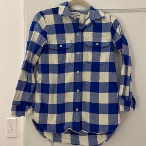 Madewell VGUC XXS classic fit thick button down Buffalo check shirt